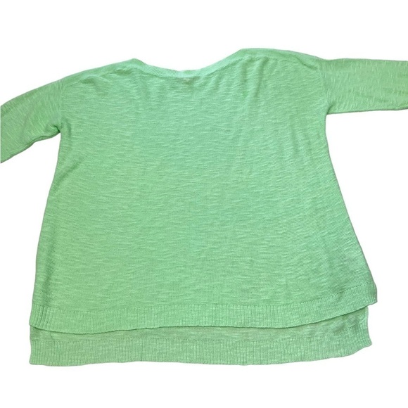 Eileen Fisher ORGANIC LINEN COTTON Lightweight Sweater Tunic Top Boat Neck - Picture 4 of 10